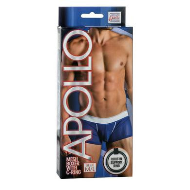 Apollo Mesh Boxer with C-ring - Blue- Medium-large