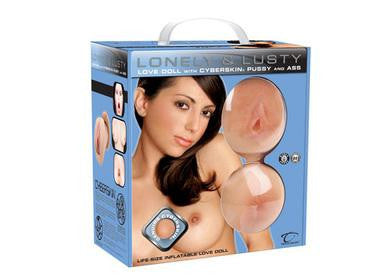 Lonely & Lusty Inflatable Love Doll With Cyberskin Pussy & Ass
