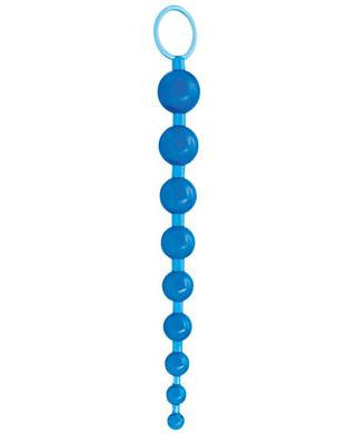 Sex Please Sexy Beads 9.25-inch - Blue