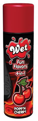 Wet Fun Flavors 4-In-1 Popp'n Cherry Lubricant - 4.1 oz.