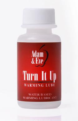 Adam and Eve Turn It Up  Warming Lubricant - 1 Oz.