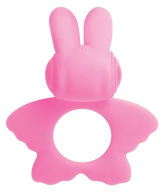 Adam and Eve Silicone  Butterfly Couples Ring - Pink