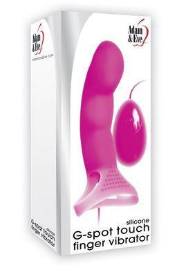 Adam and Eve Silicone G-spot Touch Finger Vibrator - Pink