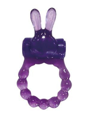 Vibrating Bunny Ring - Purple