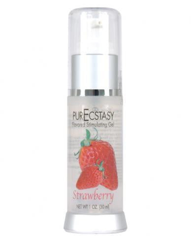 PurEcstasy Strawberry Flavored Stimulating Gel - 1 oz.