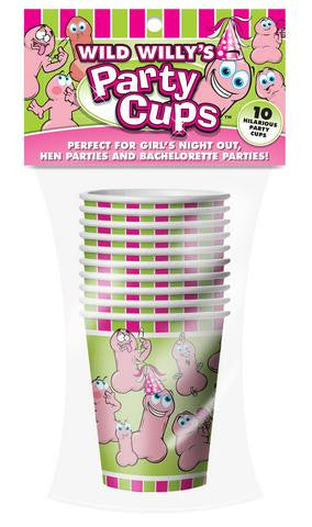 Wild Willy's Party Cups - 10 Count