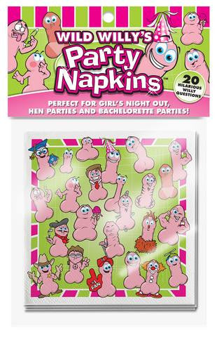 Wild Willy's Party Napkins - 10 Count