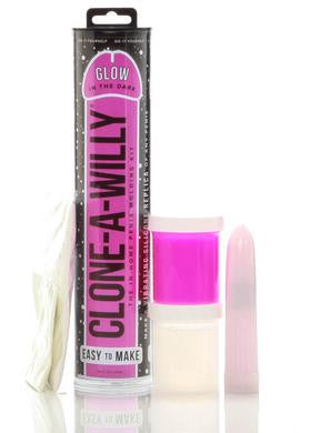 Clone-a-willy Glow in the Dark Kit - Pink