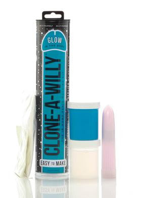 Clone-a-willy Glow in the Dark Kit - Blue