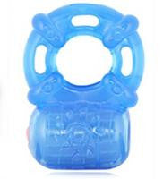 Stay Hard Reusable 5-Function Vibrating Cockring - Blue