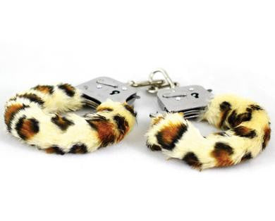 Play Time Cuffs - Leopard Print