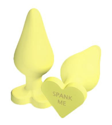 Naughty Candy Heart - Spank Me - Yellow