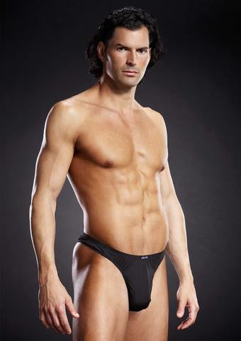 Performance Microfiber Thong - Black - Large-Extra Large