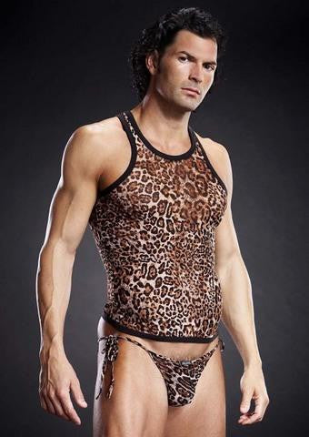 Pro-Mesh Racerback Tank - Leopard - Large-Extra Large