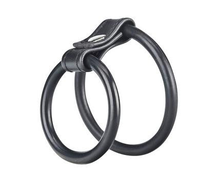 Duo Cock And Ball Ring - Black