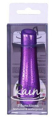 Rain Power Bullet 3" Textured 7 Function Purple