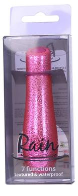 Rain Power Bullet 3" Textured 7 Function - Pink