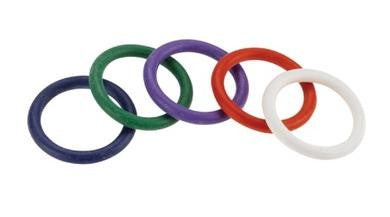 Rainbow Rubber C Ring 5 Pack  1.25 Inch