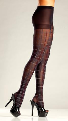 Plaid Pantyhose - One Size