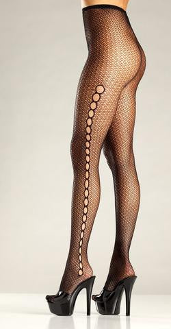 Seamless Spandex Fishnet - Black - One Size