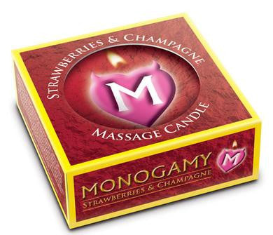 Monogamy Small Massage Candle - Intimate - Strawberry And Champagne