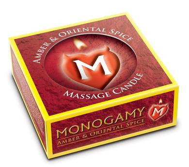 Monogamy Small Massage Candle - Steamy - Amber And Oriental