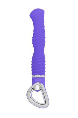 Ellie G Bendable Vibrator Ribbed Purple