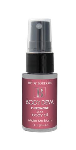 Body Dew Pheromone Silky Body Oil- Make Me Blush - 1 oz.