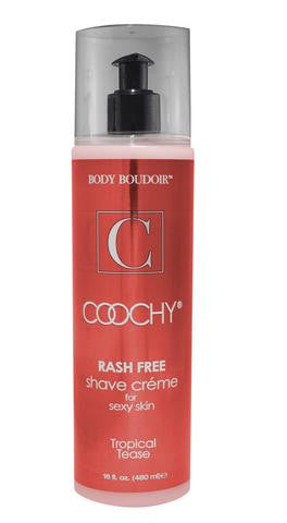 Coochy Rash Free Shave Creme - Tropical Tease - 16 oz.