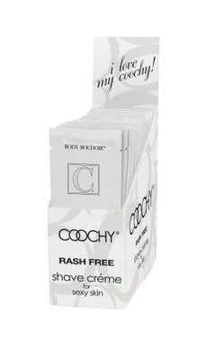 Coochy Rash-free Shave Creme Display 24 Count 15ml Foils Loves Me, Loves Me Not