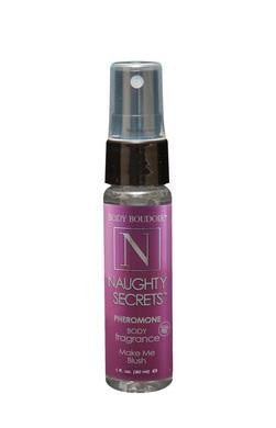 Naughty Secrets Pheromone Body  Fragrance - Make Me Blush -  1 Oz.