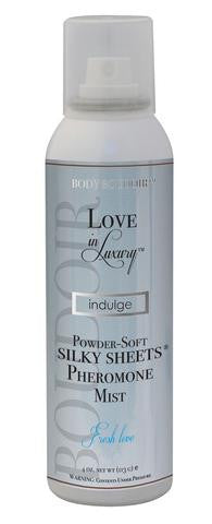 Love In Luxury Indulge Powder Soft Silky Sheet Pheromone Mist - Fresh Love - 4 oz.