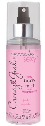 Crazy Girl Wanna Be Sexy Flirty Body Mist - Pink Cupcake