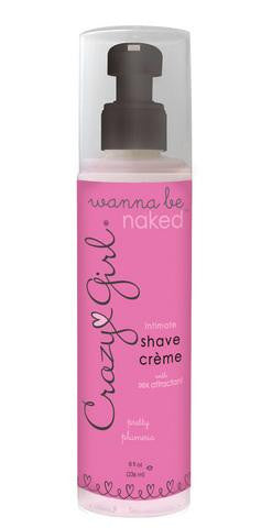 Crazy Girl Wanna Be Naked Intimate Shave Creme - Pretty Plumeria