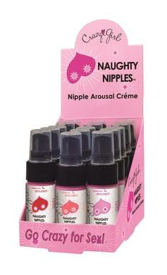 Crazy Girl Naughty Nipples Arousal Creme - 15 Count Display