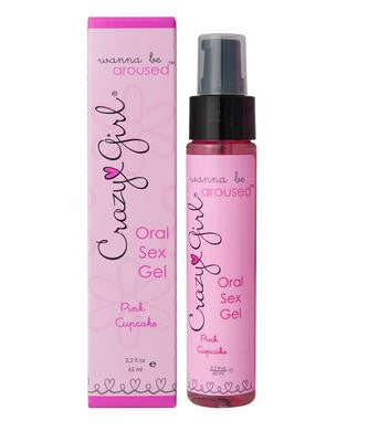 Crazy Girl Wanna Be Aroused  Oral Sex Gel - Pink Cupcake  - 2.2 Oz.