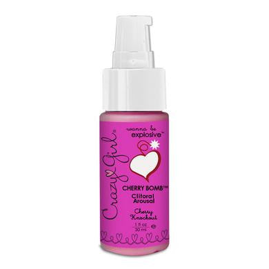 Crazy Girl Cherry Bomb Clitoral Arousal - Cherry Knockout - 1 oz.