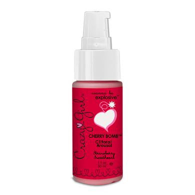 Crazy Girl Cherry Bomb Clitoral Arousal - Strawberry Sweetheart - 1 oz.