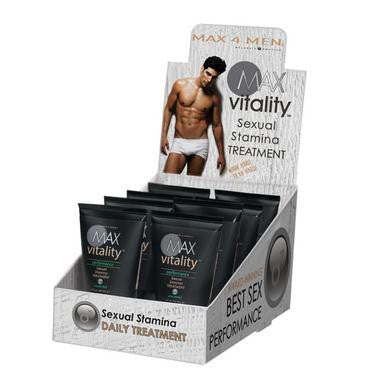 Max 4 Men Max Vitality  Performance Sexual Stamina Treatment - 8 Piece Display