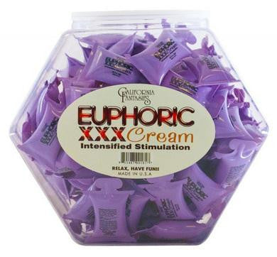 Euphoric Xxx Cream 10ml -  72 Piece Fishbowl