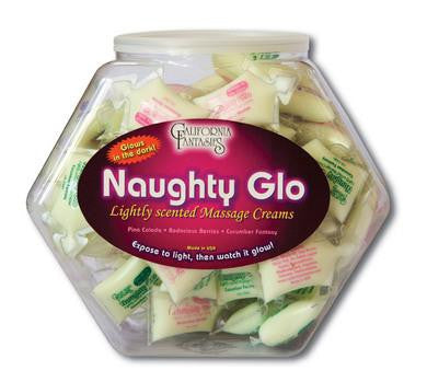 Naughty Glo Lightly Scented Massage Creams - 72 Piece