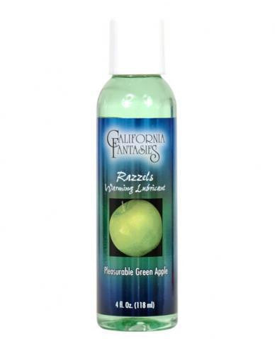 Razzels Warming Lubricant Pleasurable Green Apple - 4 oz.