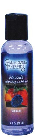 Razzels Warming Flavored Lubricant - Tutti Frutti - 2 oz.