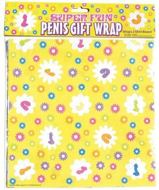 Super Fun Penis Gift Wrap Paper