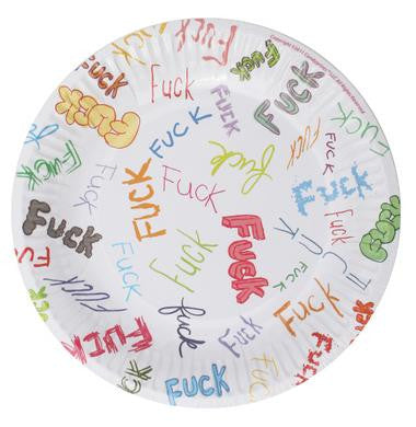 F-Bomb Style 7-Inch Plates - 8 Pack