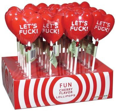 Let's Fuck Lollipops - 24 Count With Display