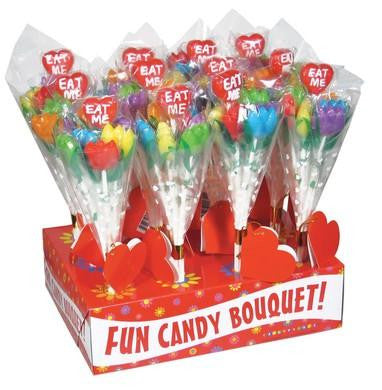 EAT ME!  Candy Tulip Bouquet- 12 Count with Display