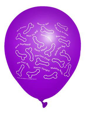 Risque Bachelorette Party 11-Inch Latex Balloons - 8 Count