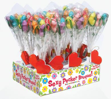 PENIS Fun Candy Bouquet- 12 Count with Display