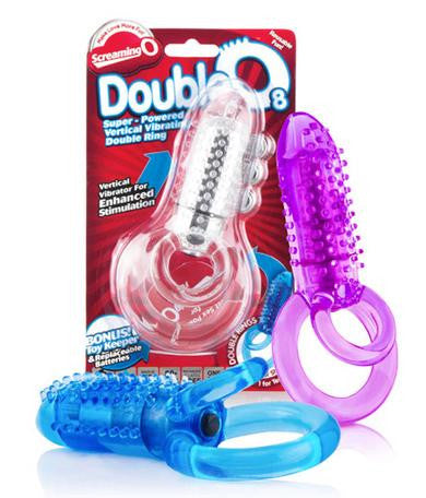 The Screaming O Double 8 - Assorted Colors - 6 Count Box